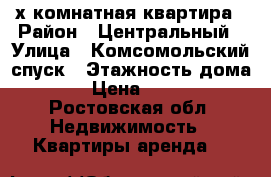 2х комнатная квартира › Район ­ Центральный › Улица ­ Комсомольский спуск › Этажность дома ­ 5 › Цена ­ 7 000 - Ростовская обл. Недвижимость » Квартиры аренда   